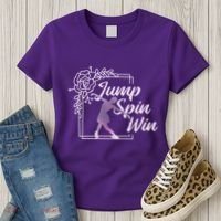 Figure Skating Jump Spin Win Women's T-Shirt thumb 3