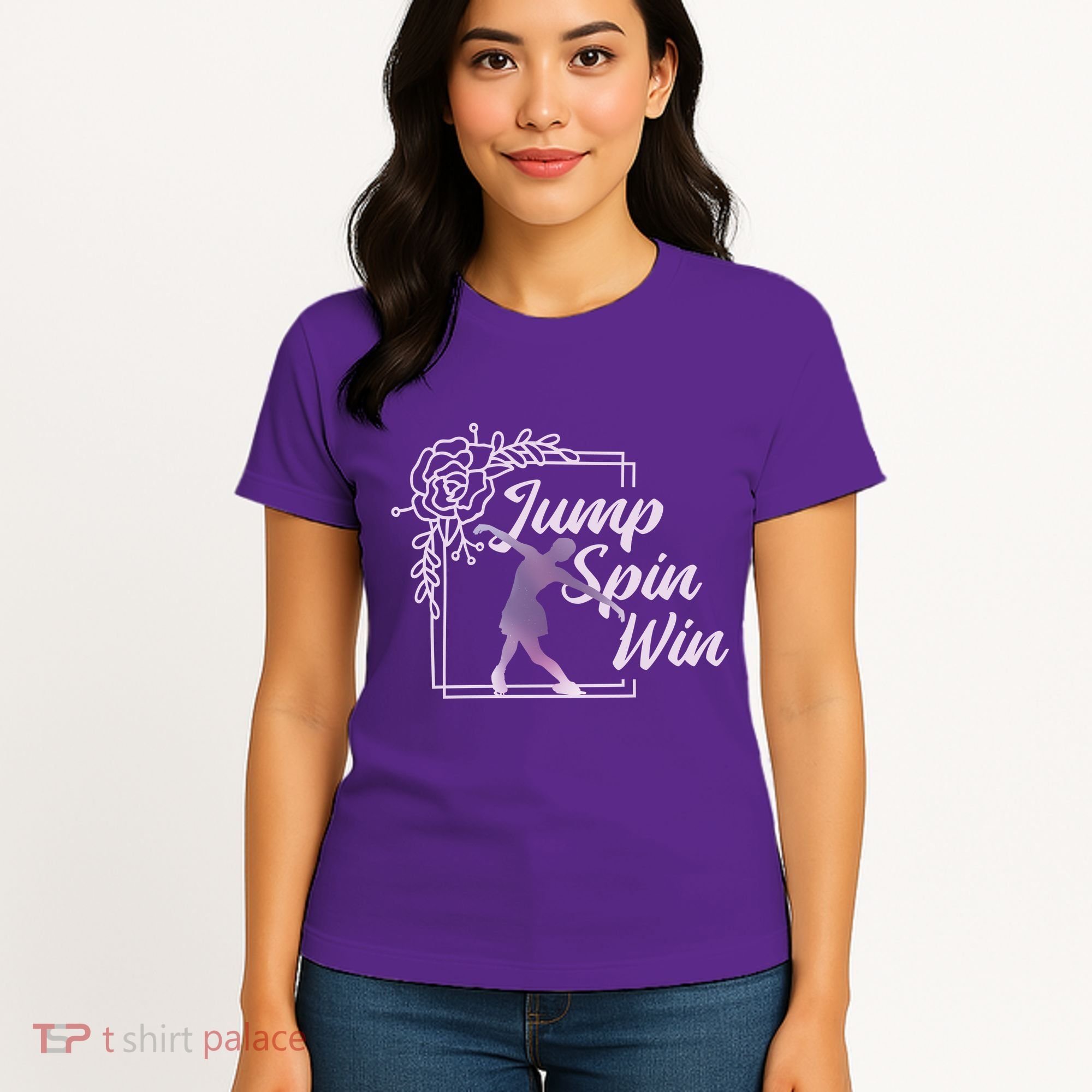 Figure Skating Jump Spin Win Women's T-Shirt