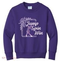 Figure Skating Jump Spin Win Kids Sweatshirt thumb 0