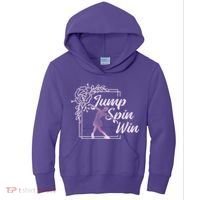 Figure Skating Jump Spin Win Kids Hoodie thumb 0