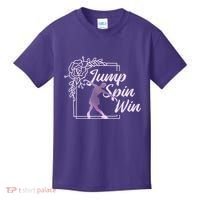 Figure Skating Jump Spin Win Kids T-Shirt thumb 0