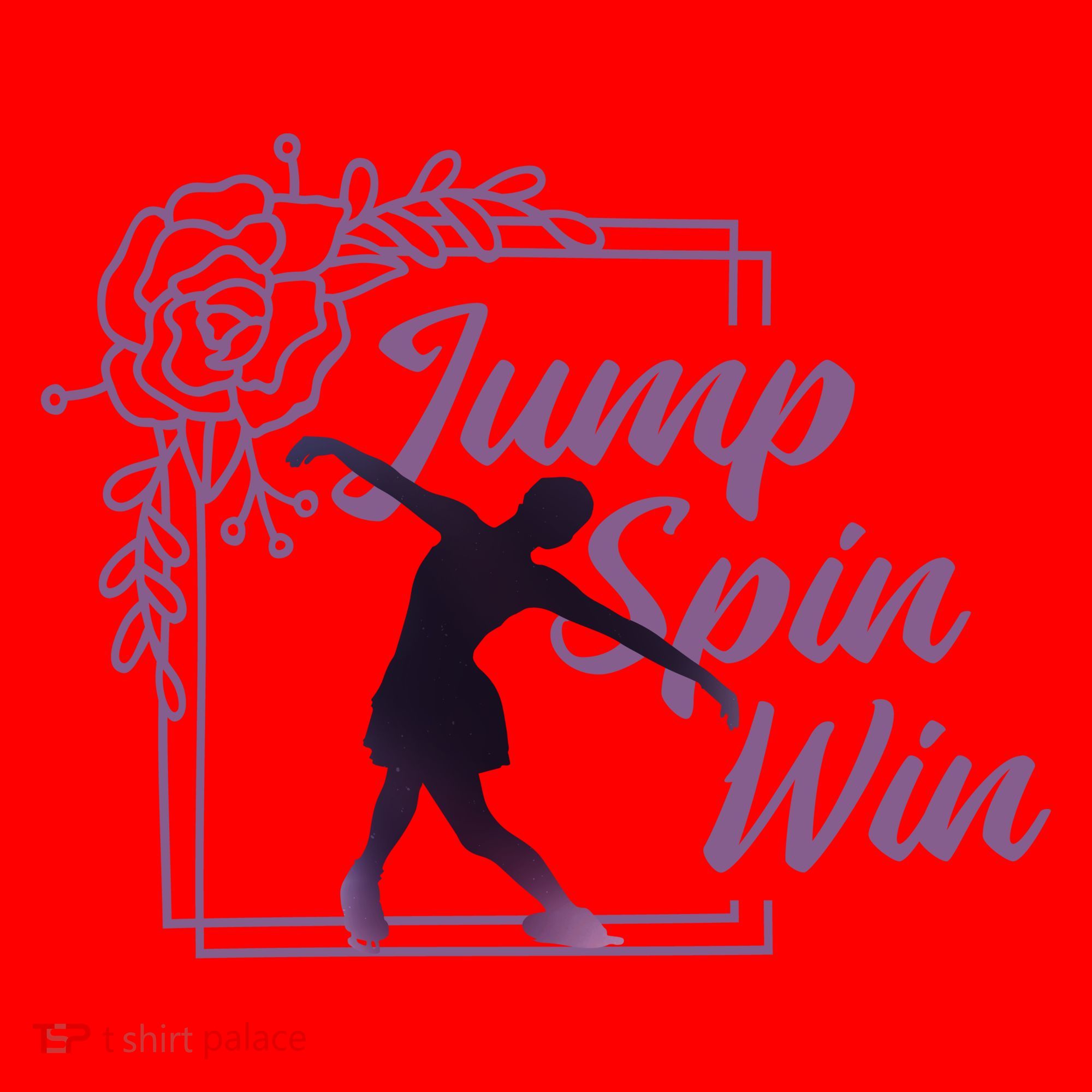 Figure Skating Jump Spin Win Santa Hat