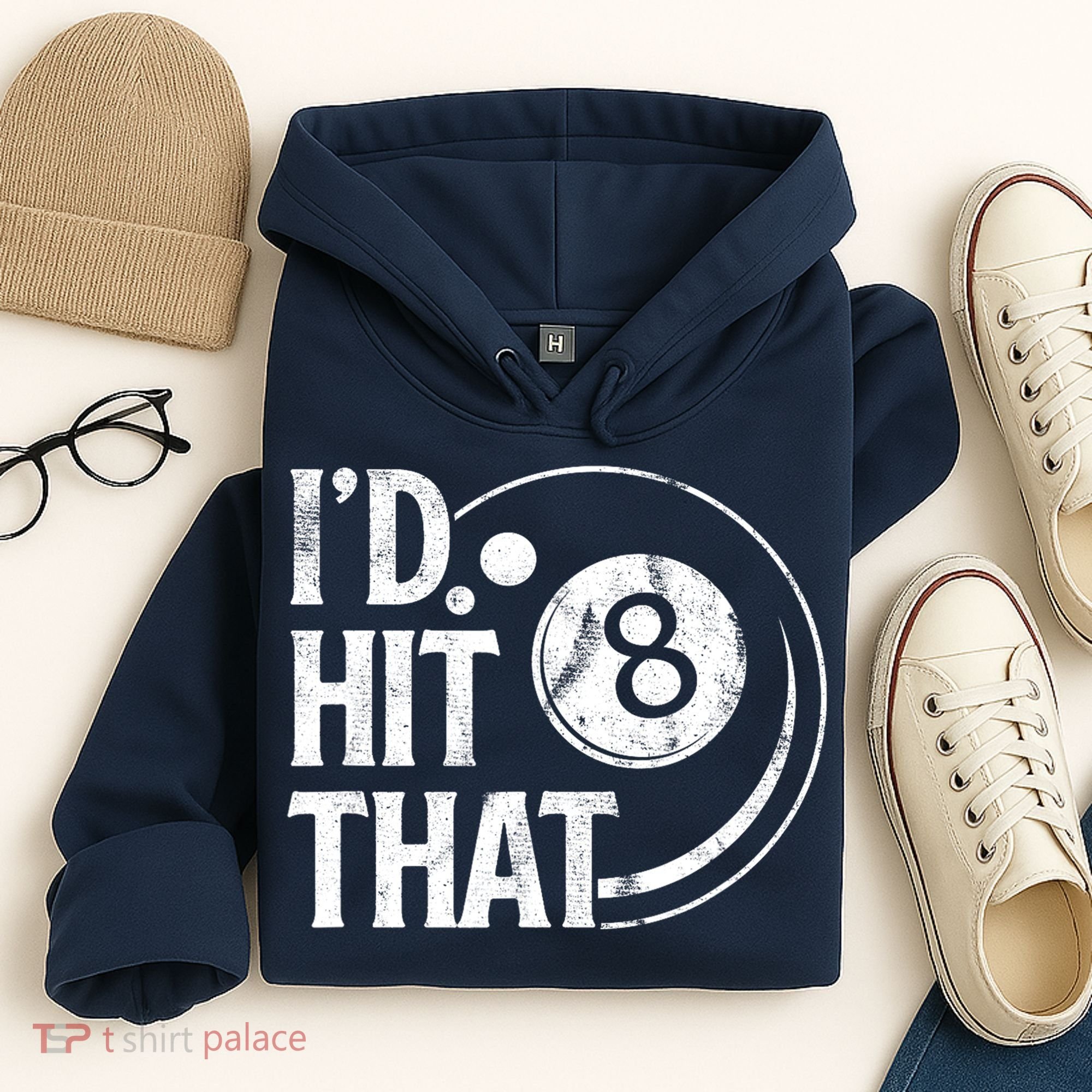 Funny Id Hit That 8 Eight Ball Billiards Pool Player Best Gift For Fan Hoodie