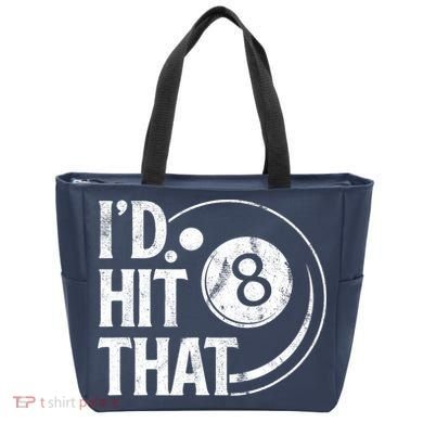 Funny Id Hit That 8 Eight Ball Billiards Pool Player Best Gift For Fan Tote Bag