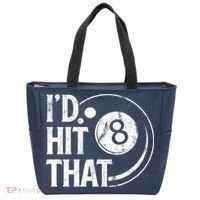 Funny Id Hit That 8 Eight Ball Billiards Pool Player Best Gift For Fan Tote Bag thumb 0