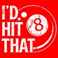 Funny Id Hit That 8 Eight Ball Billiards Pool Player Best Gift For Fan Santa Hat thumb 1