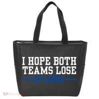 Funny I Hope Both Teams Lose Go Lions Tote Bag thumb 0