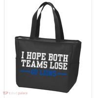 Funny I Hope Both Teams Lose Go Lions Tote Bag thumb 3
