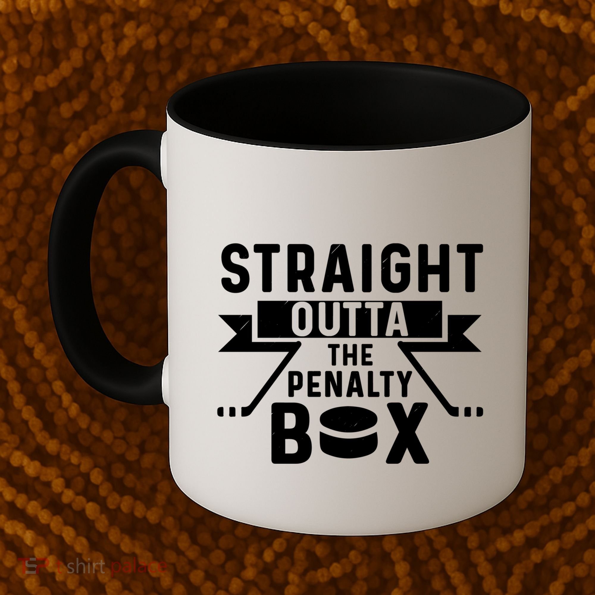 Funny Ice Hockey Player Straight Outta The Penalty Box Gift Coffee Mug