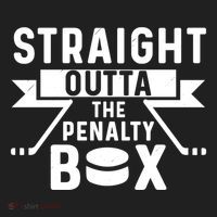 Funny Ice Hockey Player Straight Outta The Penalty Box Gift Beanie thumb 2