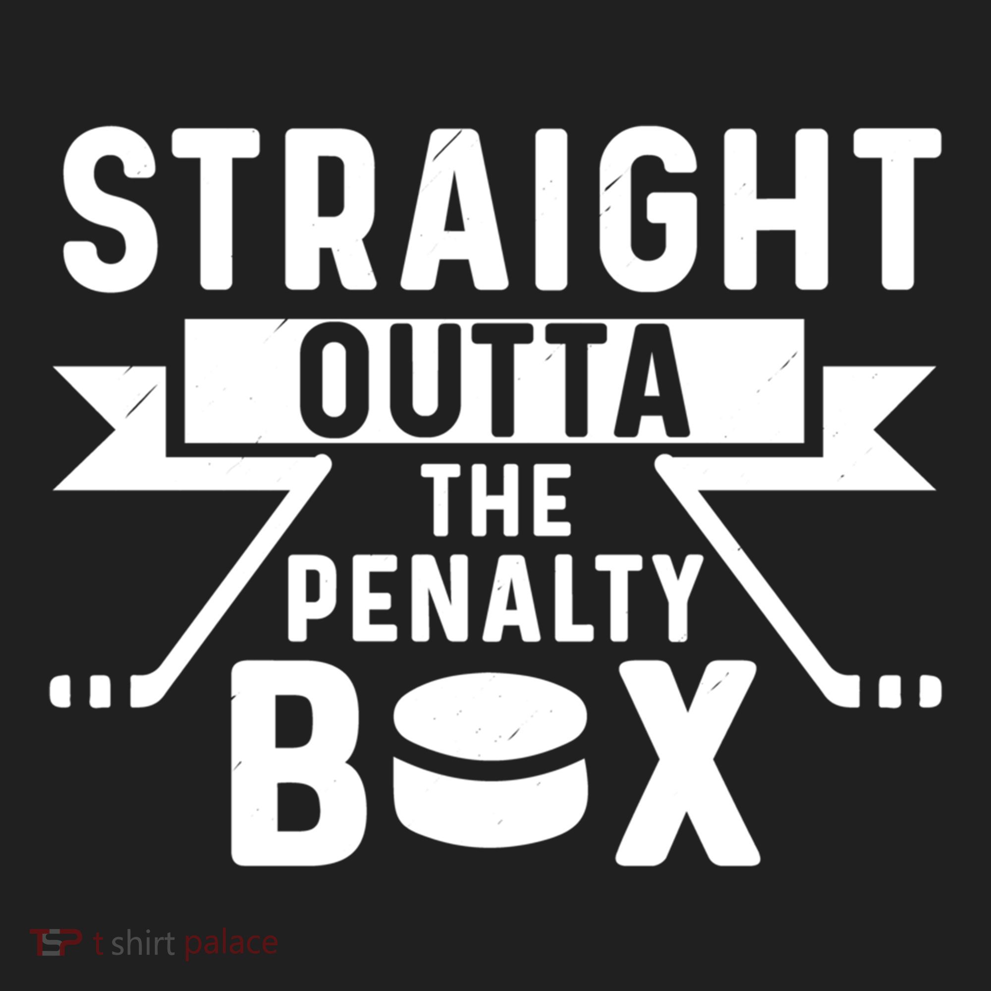 Funny Ice Hockey Player Straight Outta The Penalty Box Gift Beanie