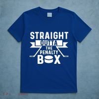 Funny Ice Hockey Player Straight Outta The Penalty Box Gift T-Shirt thumb 5