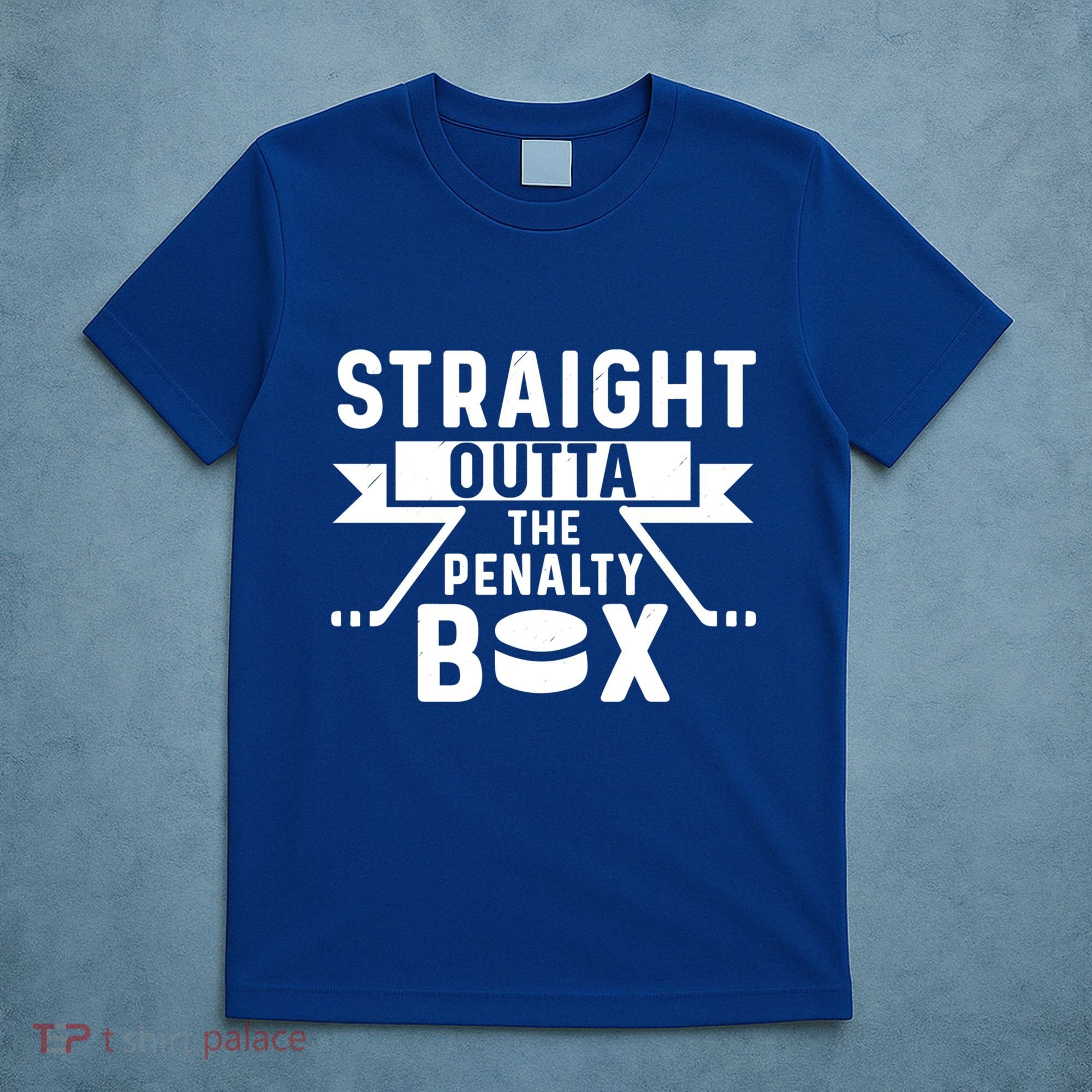 Funny Ice Hockey Player Straight Outta The Penalty Box Gift T-Shirt