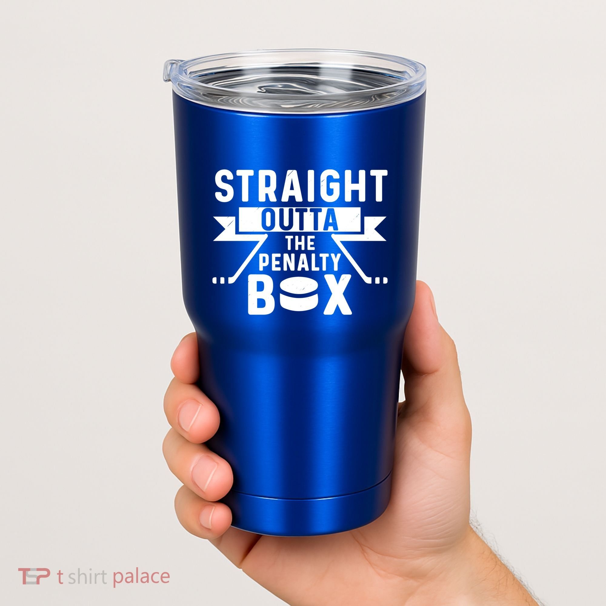 Funny Ice Hockey Player Straight Outta The Penalty Box Gift Tumbler
