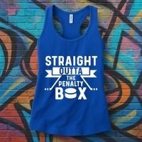 Funny Ice Hockey Player Straight Outta The Penalty Box Gift Women's Tank Top thumb 3