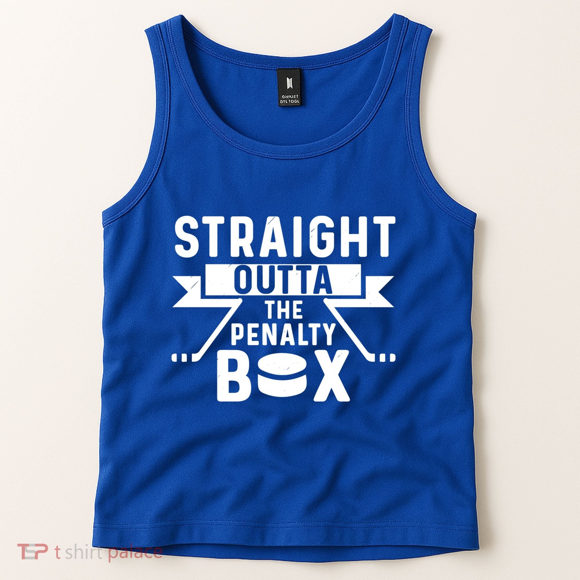 Funny Ice Hockey Player Straight Outta The Penalty Box Gift Tank Top