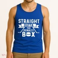 Funny Ice Hockey Player Straight Outta The Penalty Box Gift Tank Top thumb 3