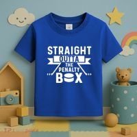 Funny Ice Hockey Player Straight Outta The Penalty Box Gift Toddler T-Shirt thumb 3