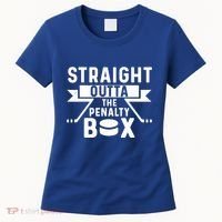 Funny Ice Hockey Player Straight Outta The Penalty Box Gift Women's T-Shirt thumb 0