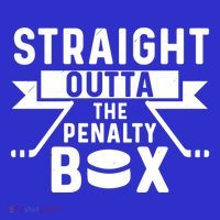 Funny Ice Hockey Player Straight Outta The Penalty Box Gift Women's T-Shirt thumb 6