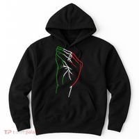 Funny Italian Hand Gesture Italian Flag Italy Italia Hoodie thumb 0