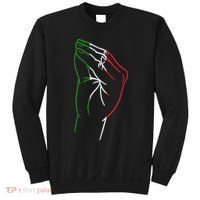 Funny Italian Hand Gesture Italian Flag Italy Italia Sweatshirt thumb 0