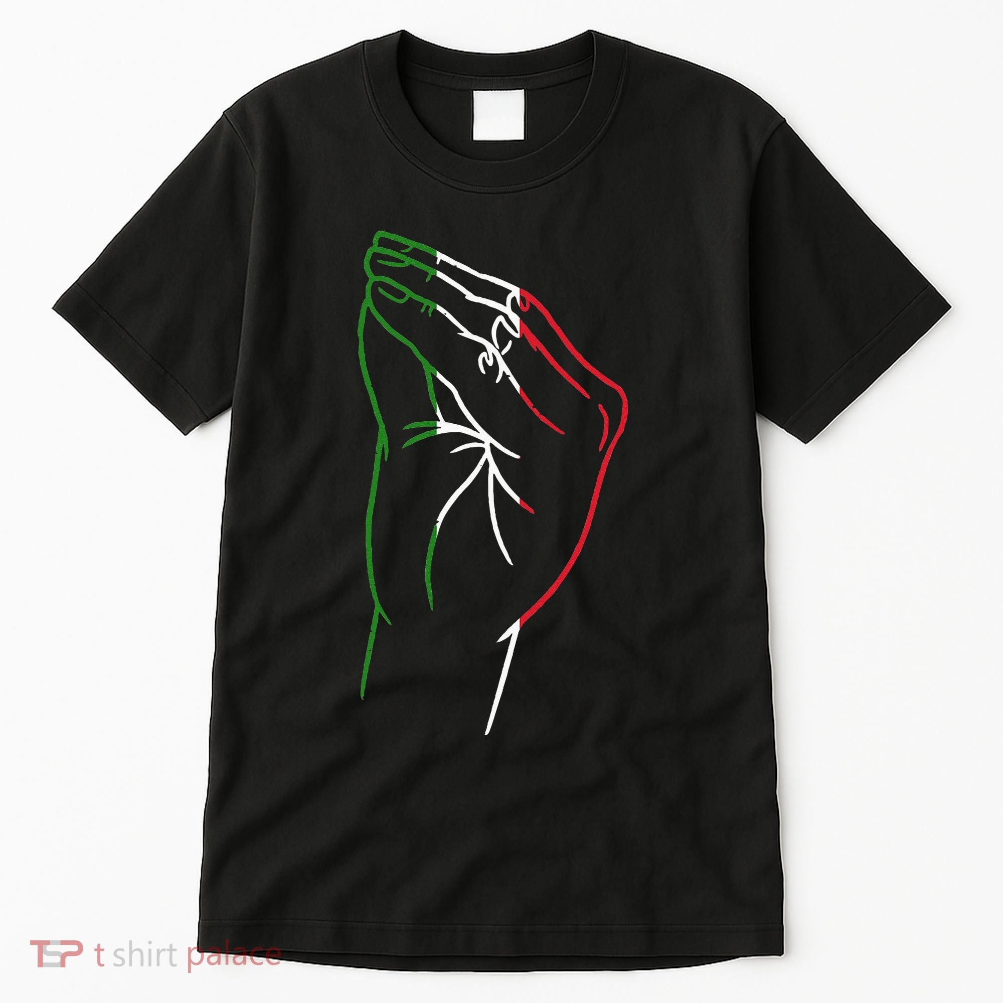 Funny Italian Hand Gesture Italian Flag Italy Italia Tall T-Shirt