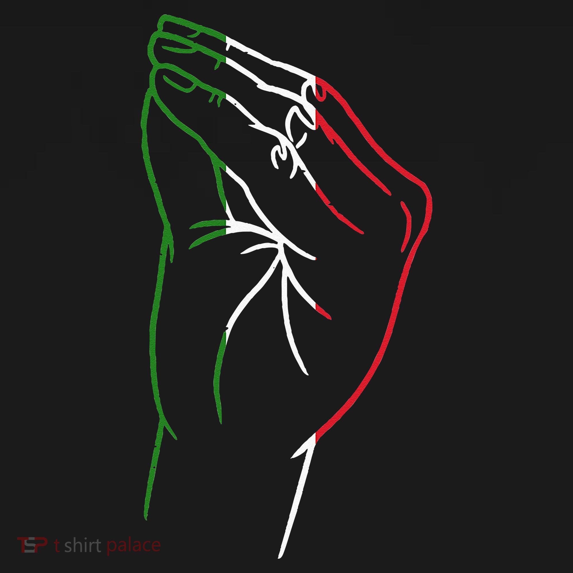 Funny Italian Hand Gesture Italian Flag Italy Italia Women's Hoodie