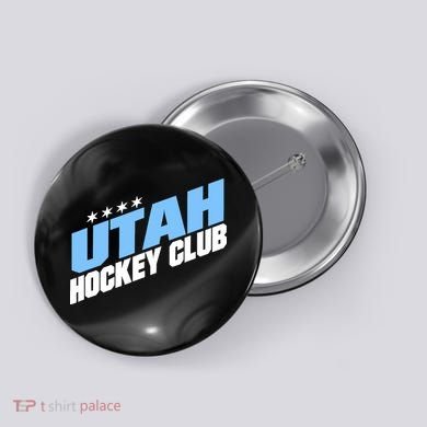 Funny Ice Hockey Player Gift For Utah Hockey Button
