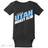 Funny Ice Hockey Player Gift For Utah Hockey Baby Bodysuit thumb 0