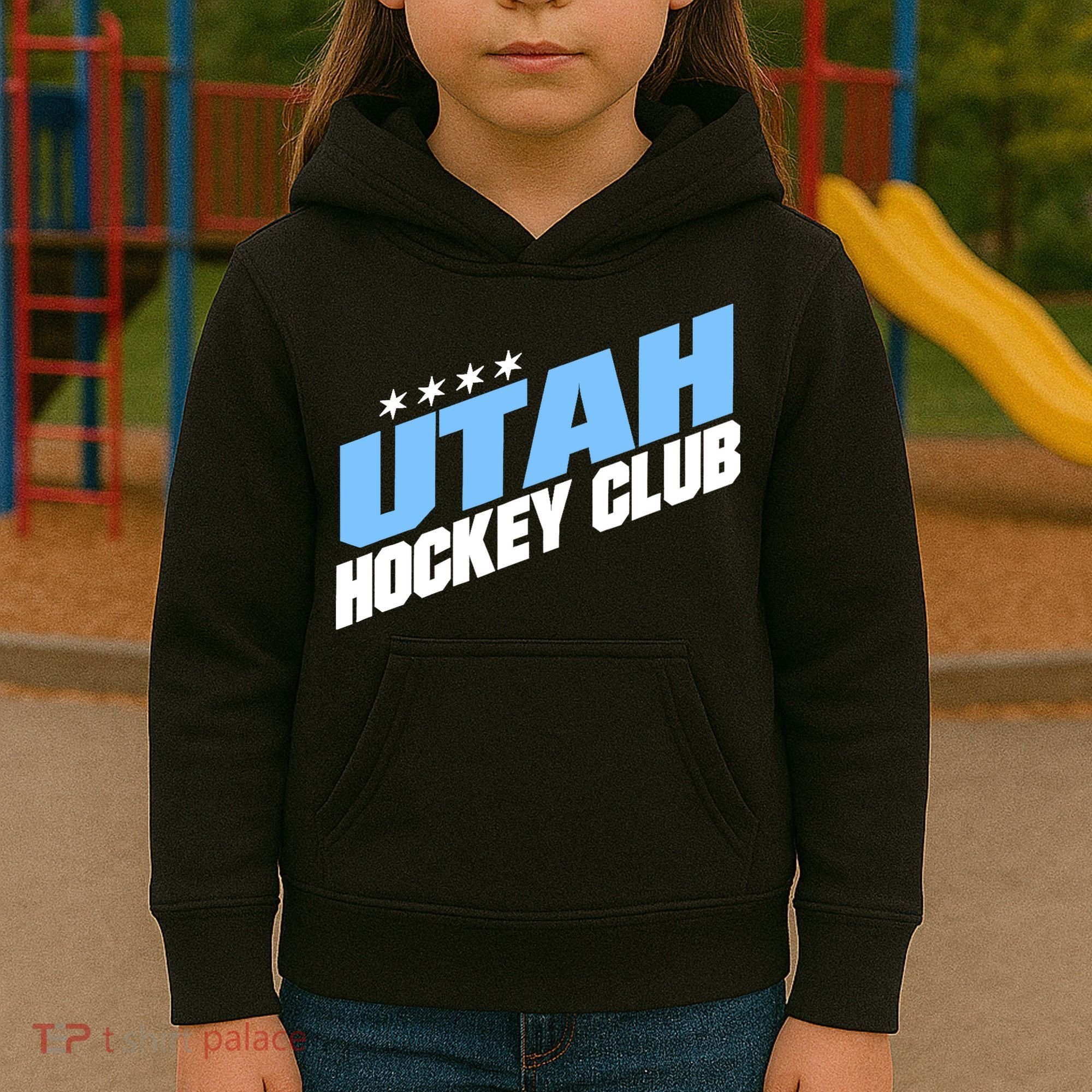 Funny Ice Hockey Player Gift For Utah Hockey Kids Hoodie
