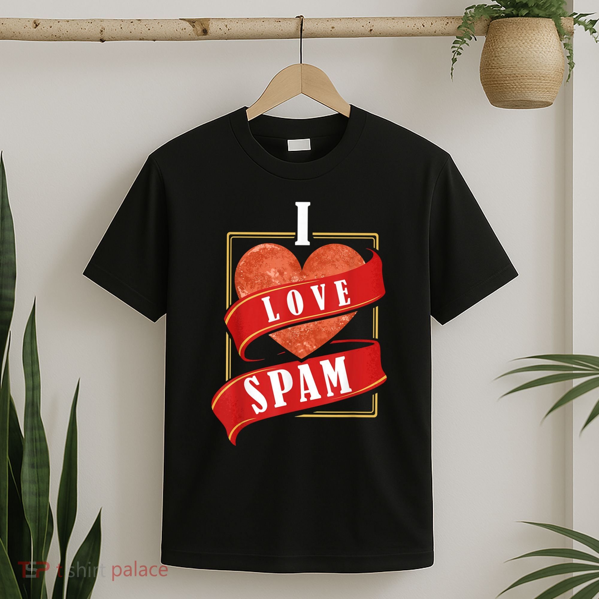 Funny I Heart Love Spam Canned Cooked Pork Food Lover Spam T-Shirt
