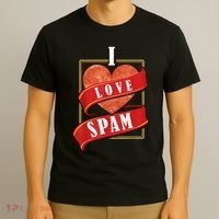 Funny I Heart Love Spam Canned Cooked Pork Food Lover Spam T-Shirt thumb 3