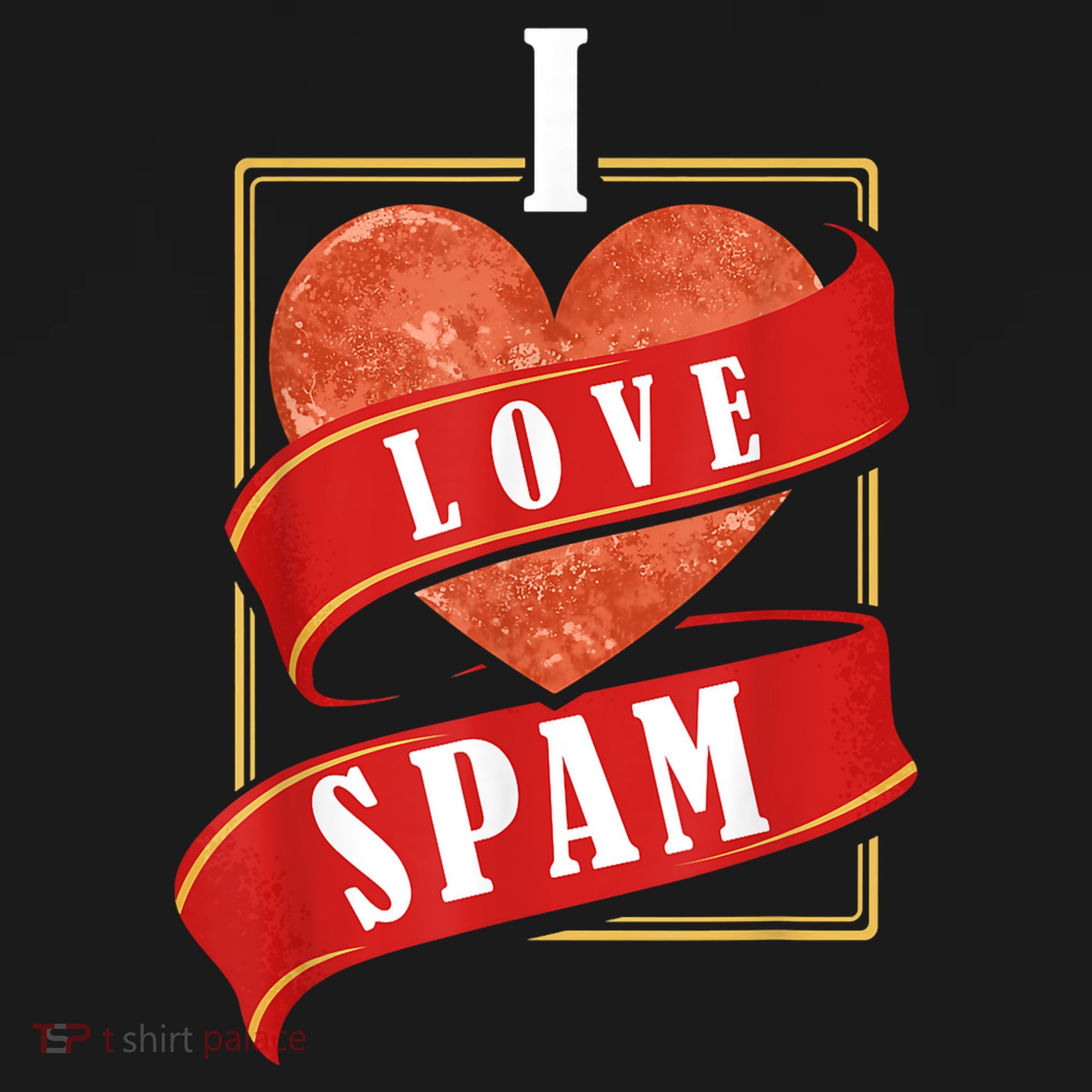 Funny I Heart Love Spam Canned Cooked Pork Food Lover Spam Women's Tank Top