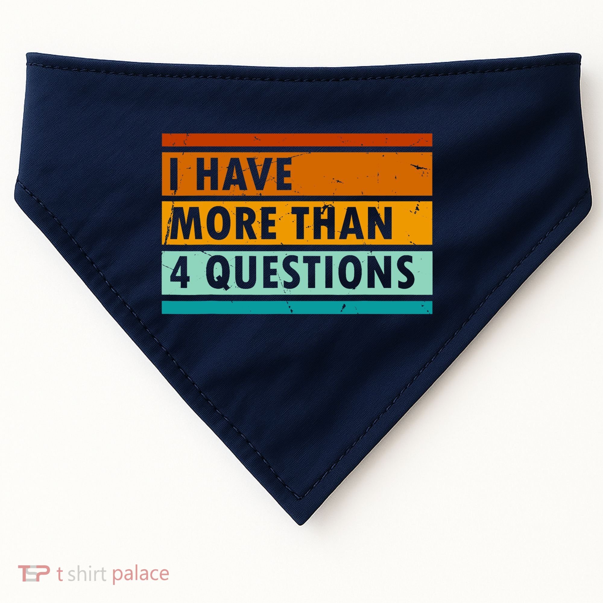 Funny I Have Four Questions Passover USA-Made Doggie Bandana