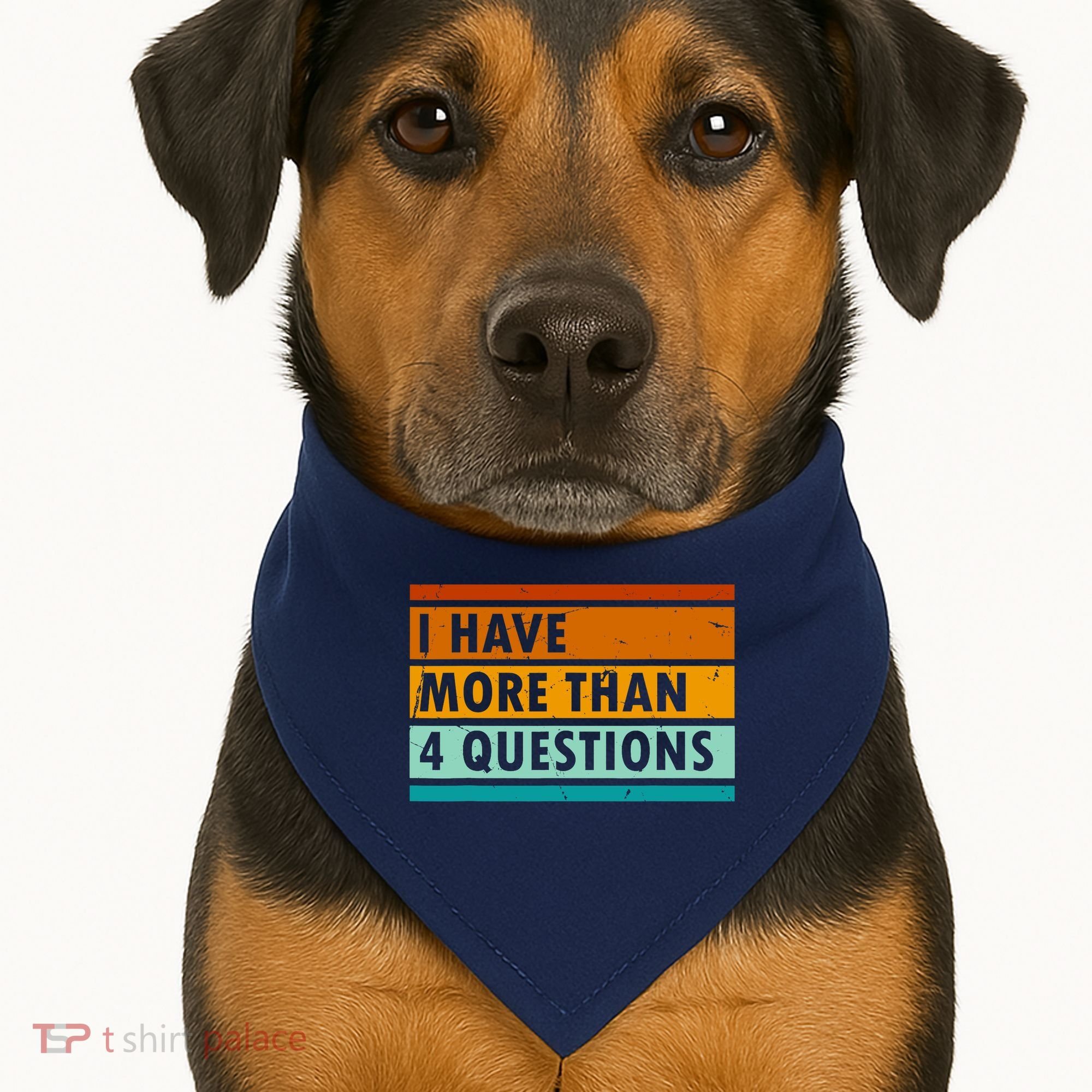 Funny I Have Four Questions Passover USA-Made Doggie Bandana