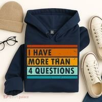 Funny I Have Four Questions Passover Hoodie thumb 4