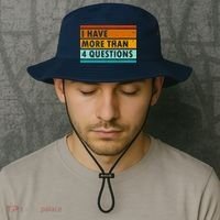 Funny I Have Four Questions Passover Bucket Hat thumb 2