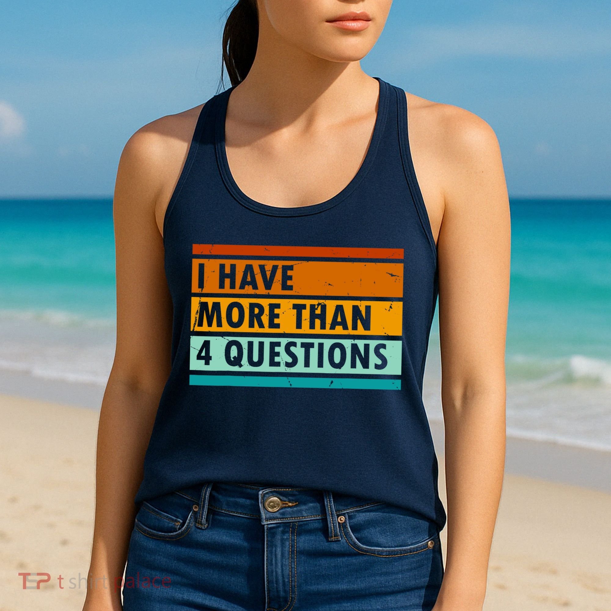 Funny I Have Four Questions Passover Women's Tank Top