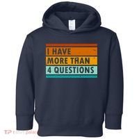 Funny I Have Four Questions Passover Toddler Hoodie thumb 0