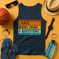 Funny I Have Four Questions Passover Tank Top thumb 4