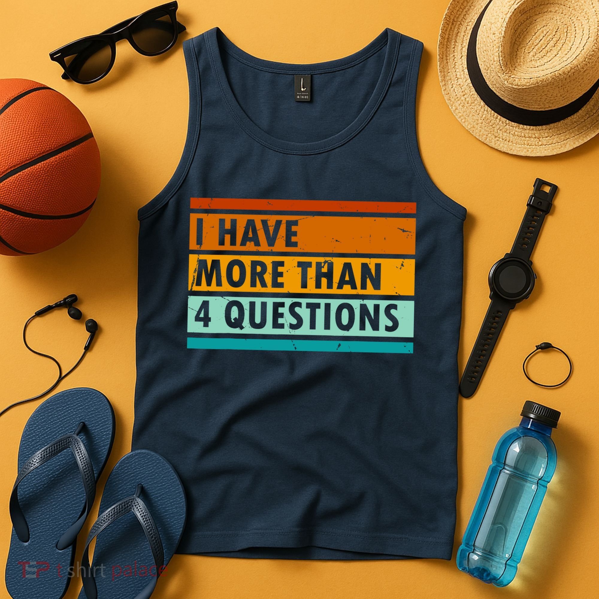 Funny I Have Four Questions Passover Tank Top