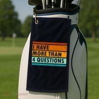 Funny I Have Four Questions Passover Golf Towel thumb 2