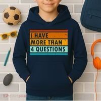 Funny I Have Four Questions Passover Kids Hoodie thumb 2