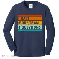 Funny I Have Four Questions Passover Kids Long Sleeve Shirt thumb 0