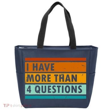 Funny I Have Four Questions Passover Tote Bag