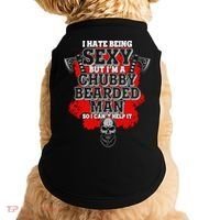 Funny I Hate Being Sexy But Im A Chubby Bearded Man So I CanT Help It Doggie Tank thumb 0