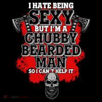Funny I Hate Being Sexy But Im A Chubby Bearded Man So I CanT Help It Women's Hoodie thumb 2