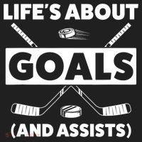 Funny Ice Hockey For Boy Lifes About Goals Gift Women's Sweatshirt thumb 2