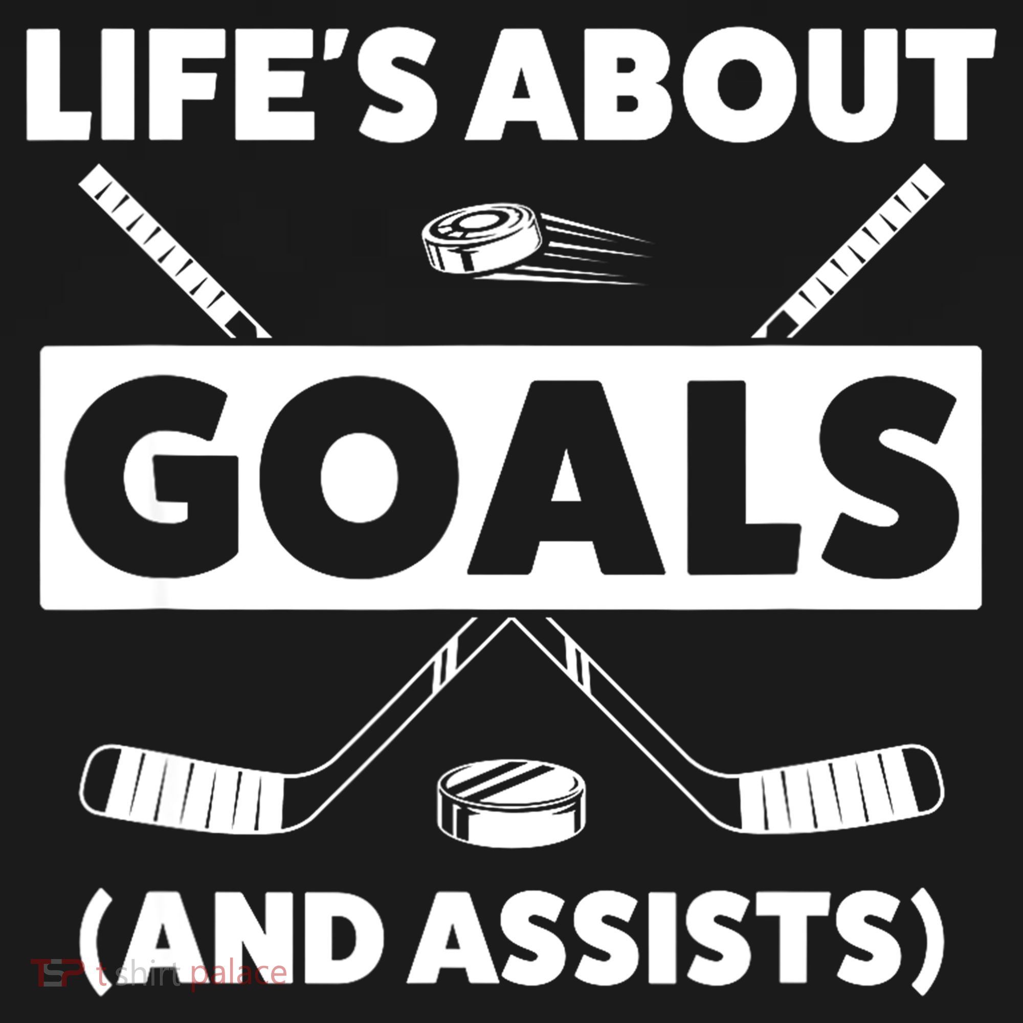 Funny Ice Hockey For Boy Lifes About Goals Gift Women's Hoodie